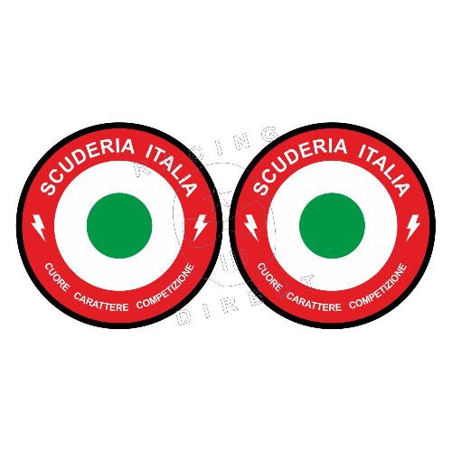 2 SCUDERIA ITALIA stickers for FIAT ABARTH FIAT ABARTH