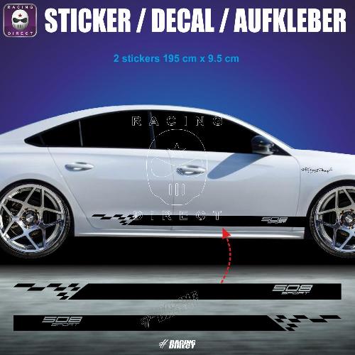PEUGEOT 508 side skirt sticker decaL PEUGEOT