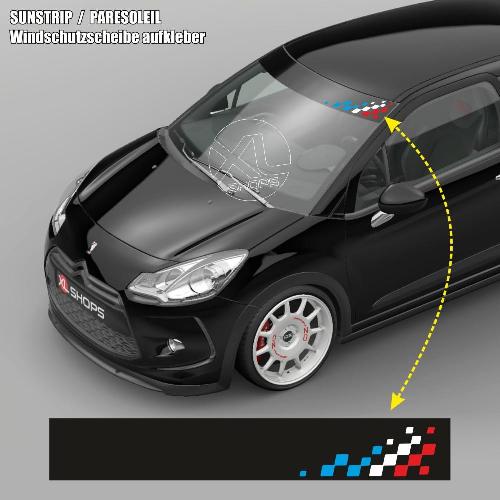 Pare-soleil tricolore CITROEN RACING 